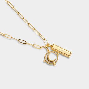 To The Moon and Back Charm Necklace