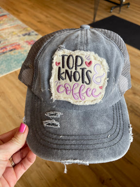 Top Knots and Coffee Hat - 3 Colors