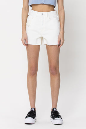 The White Denim Shorts