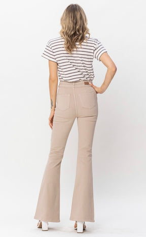 Taupe Tummy Control Judy Blue Flares