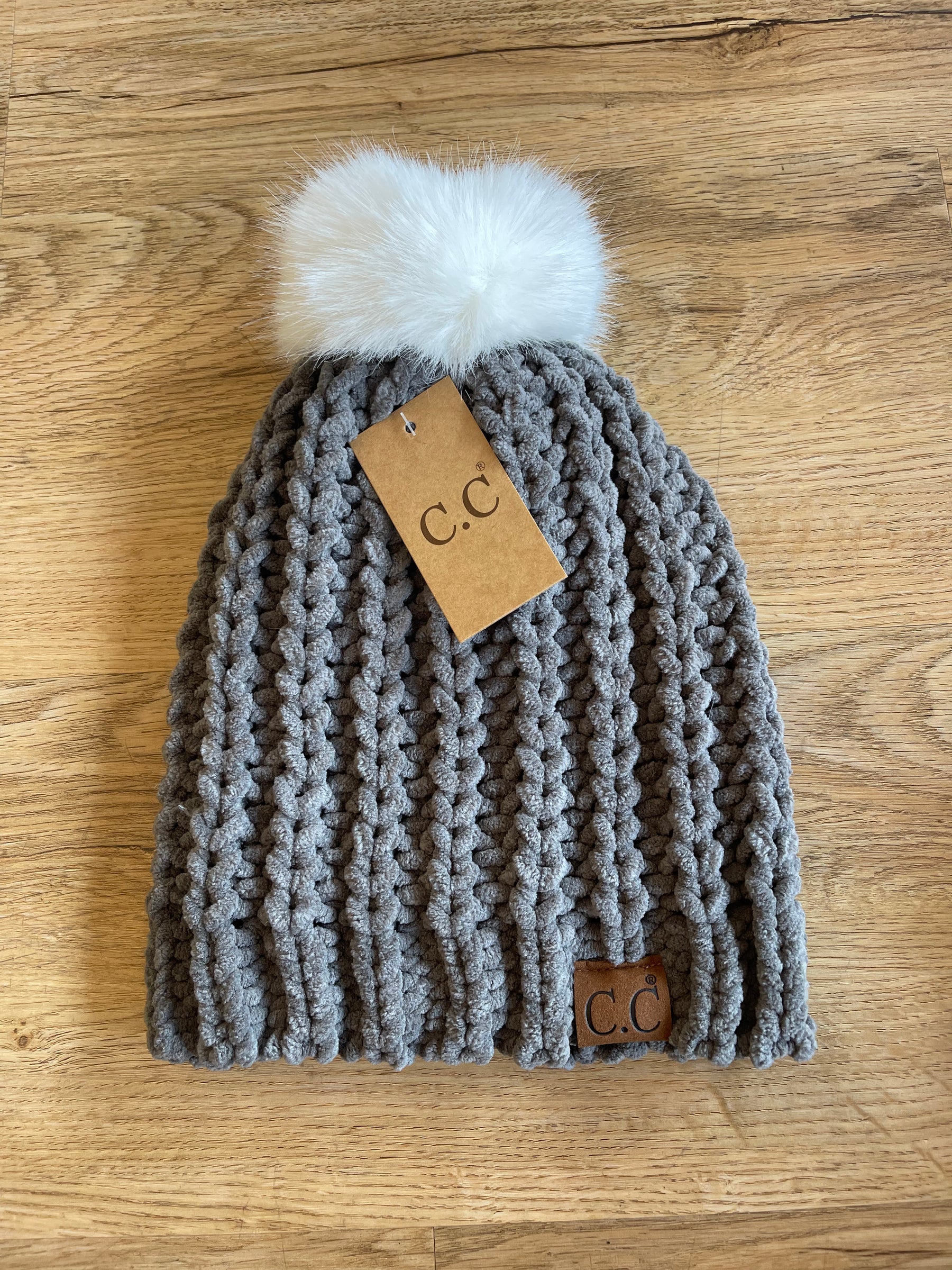 Chenille Chunky Knit Hat