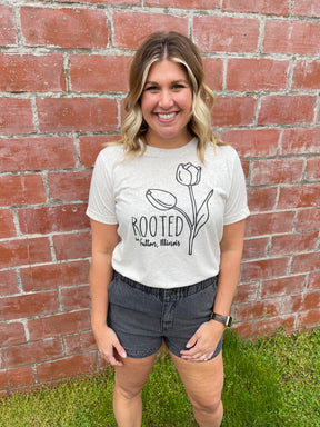 Rooted Tulip Tee Crew Neck