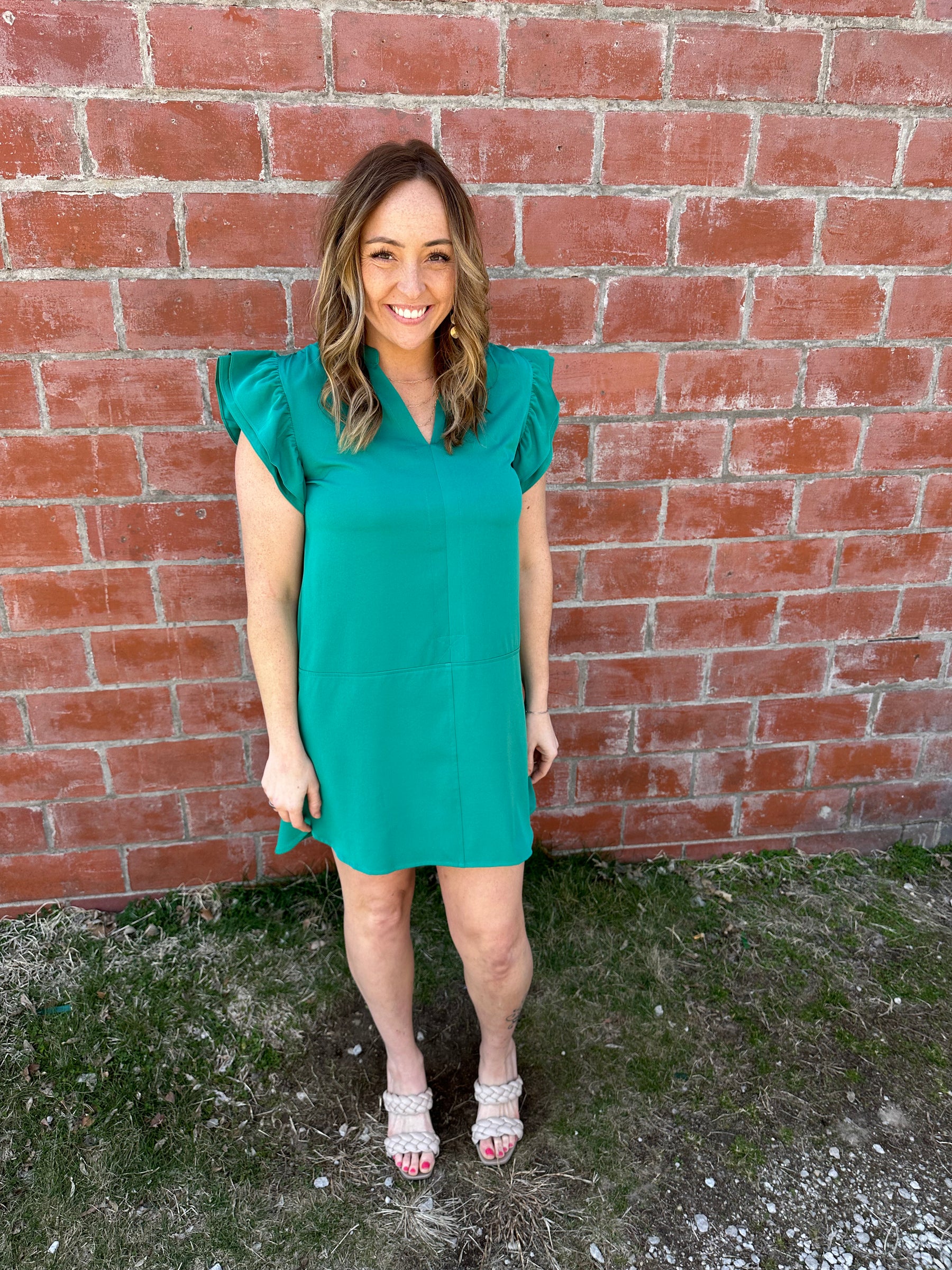 Be My Guest Teal Dress
