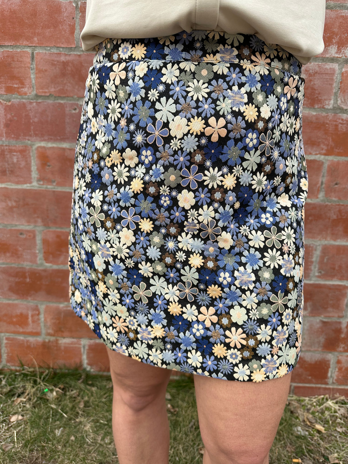 Flower Child Embroidered Skirt
