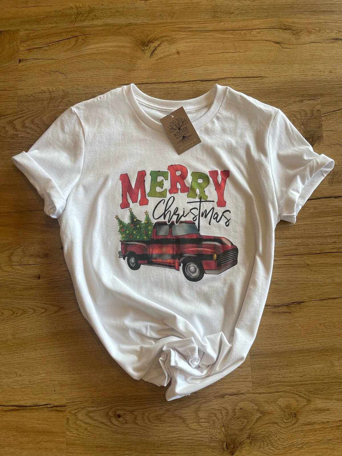 Merry Christmas Truck Graphic Tee